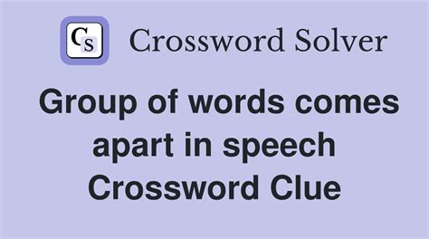 Comes apart (9) Crossword Clue